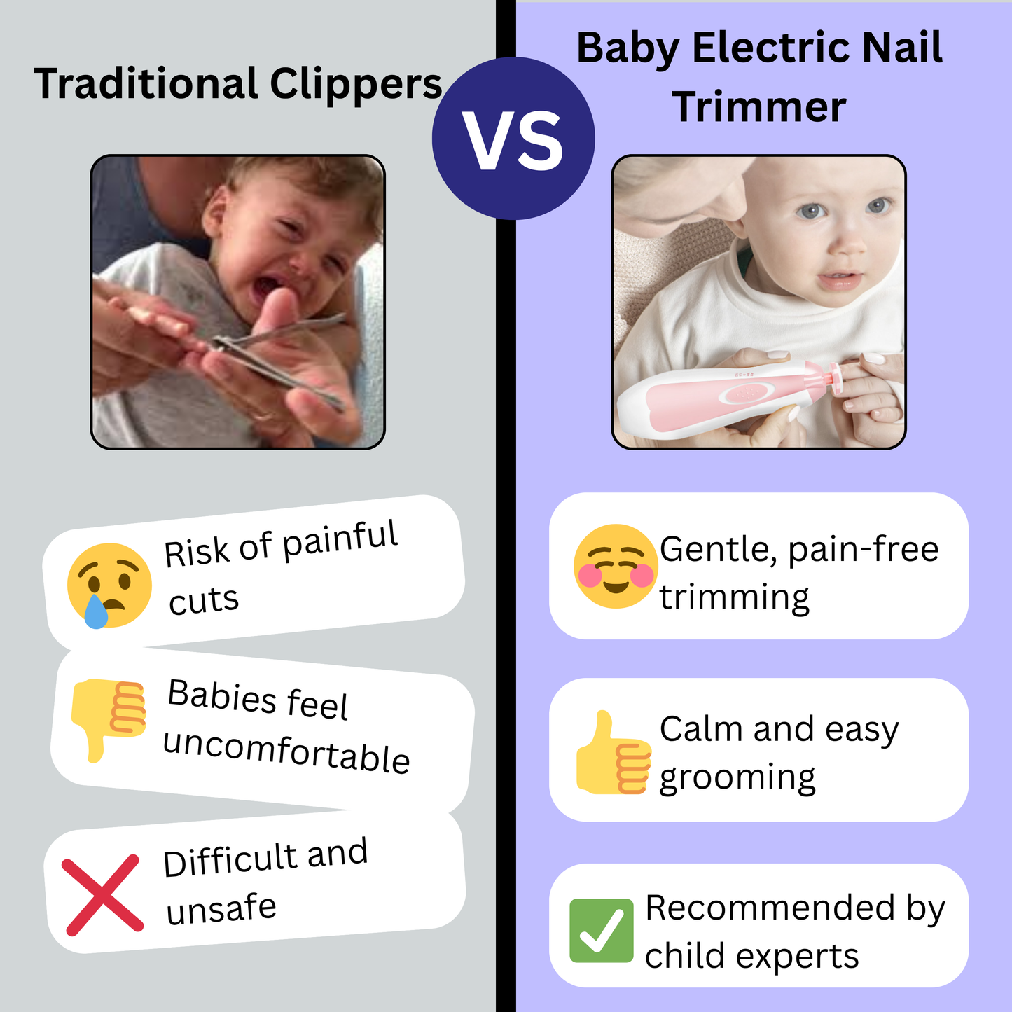 Baby Electric Nail Trimmer Set
