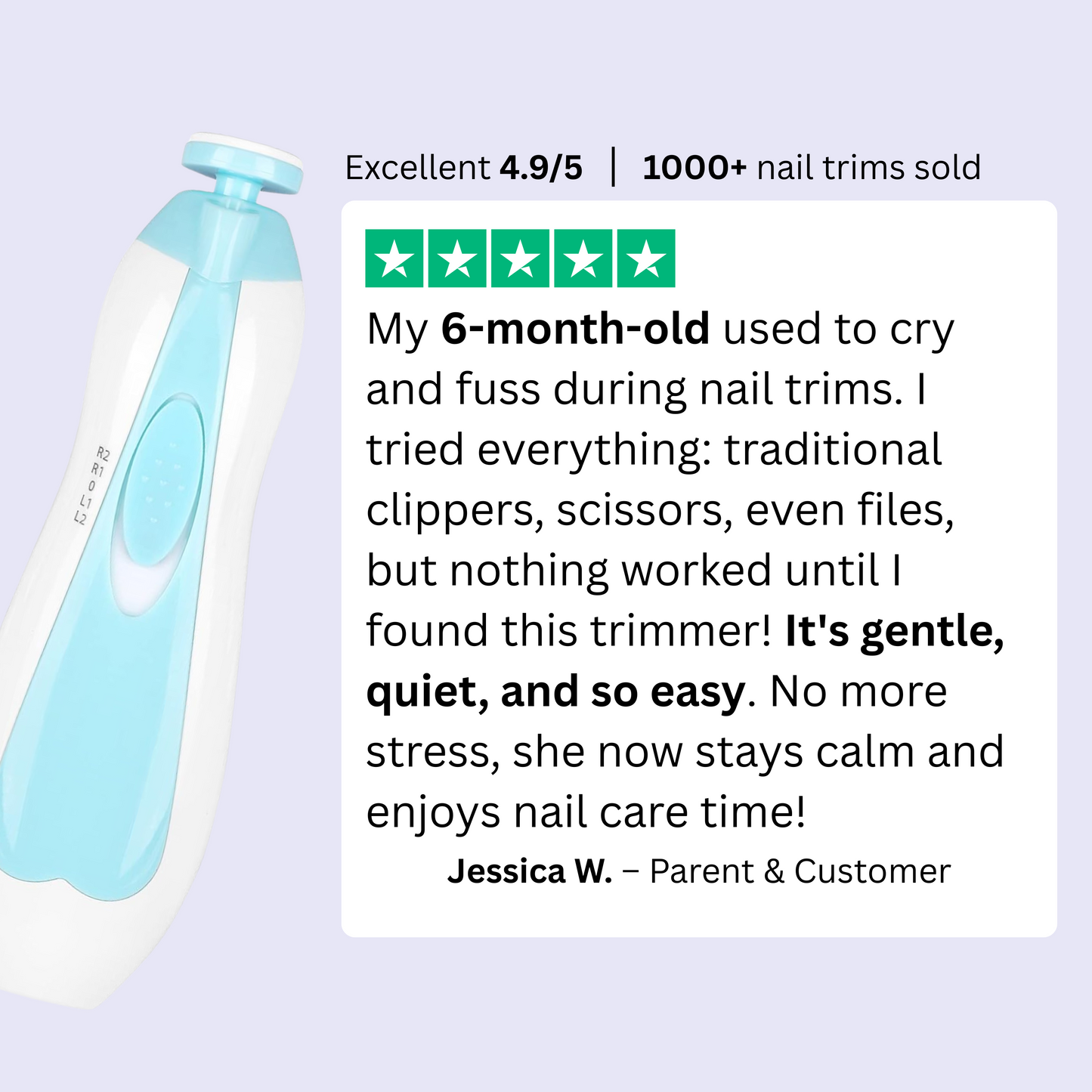 Baby Electric Nail Trimmer Set