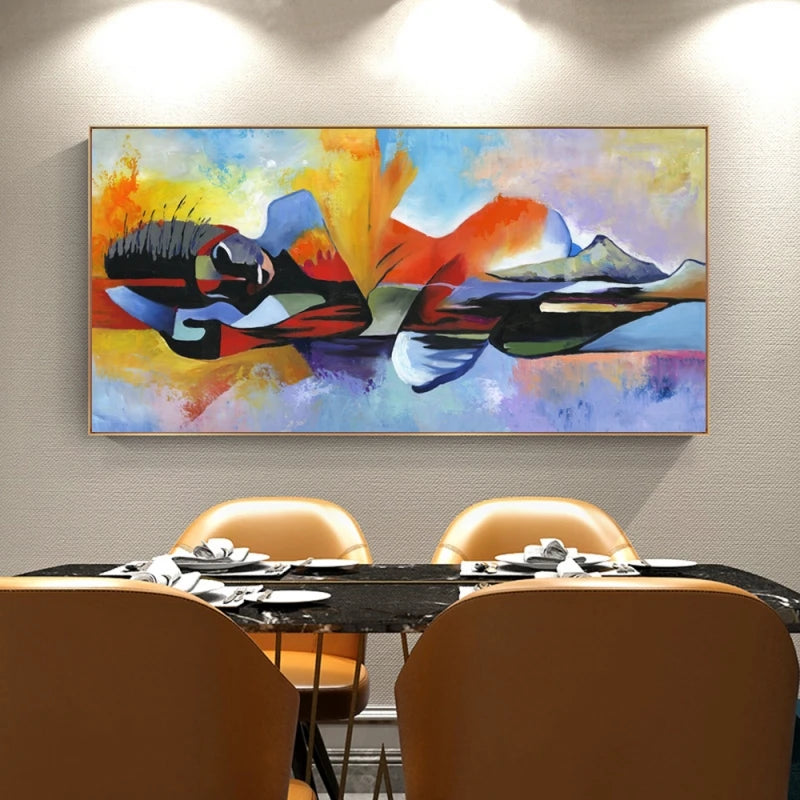 Lord Buddha Abstract Canvas Art