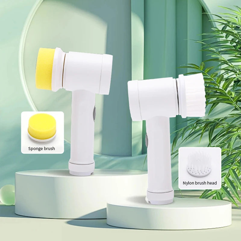 Electric Handheld Dishwashing Brush – Effortless Cleaning & Polishing