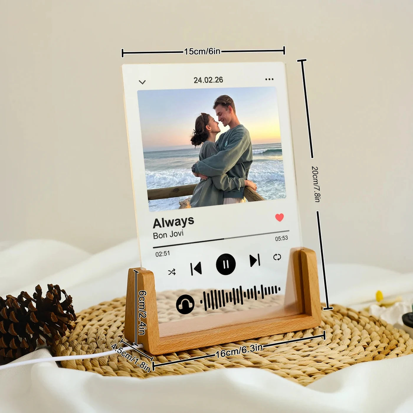 Personalized 3D LED Photo Night Light Lamp