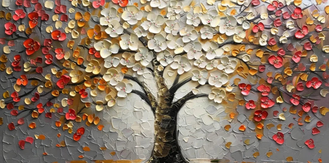 Golden Tree of Life Canvas Art