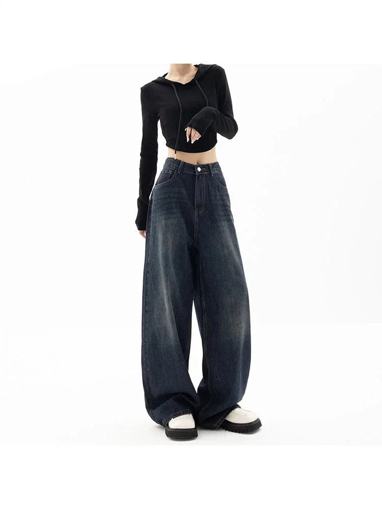 Y2K Vintage High Waist Wide Leg Jeans