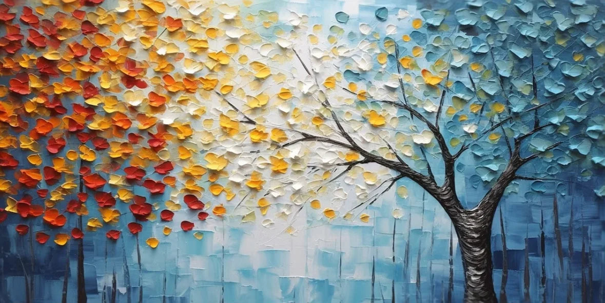Golden Tree of Life Canvas Art