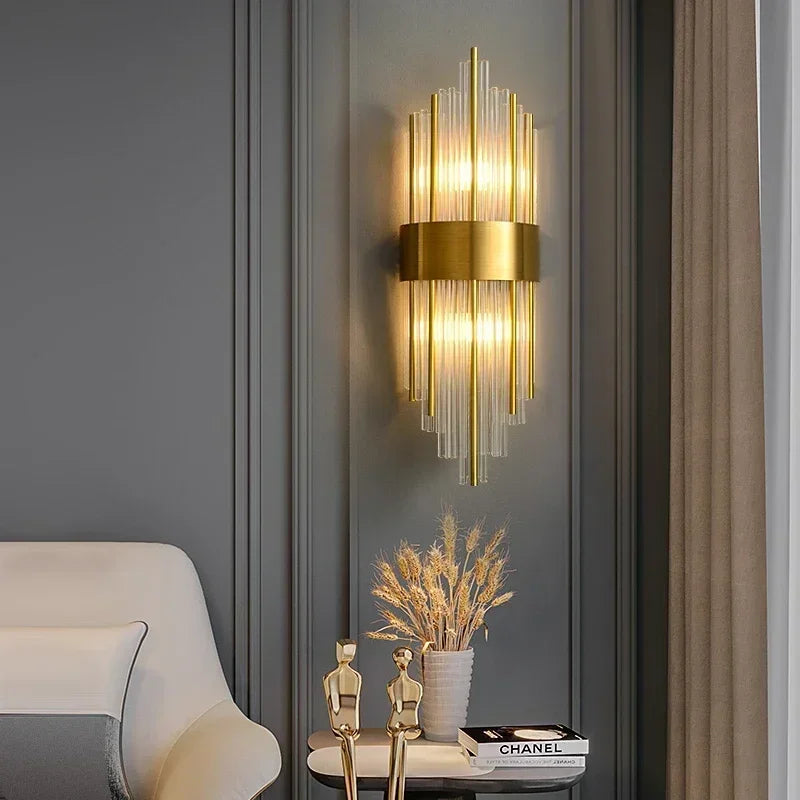 LED Crystal Wall Lamps for Living Room & Hall