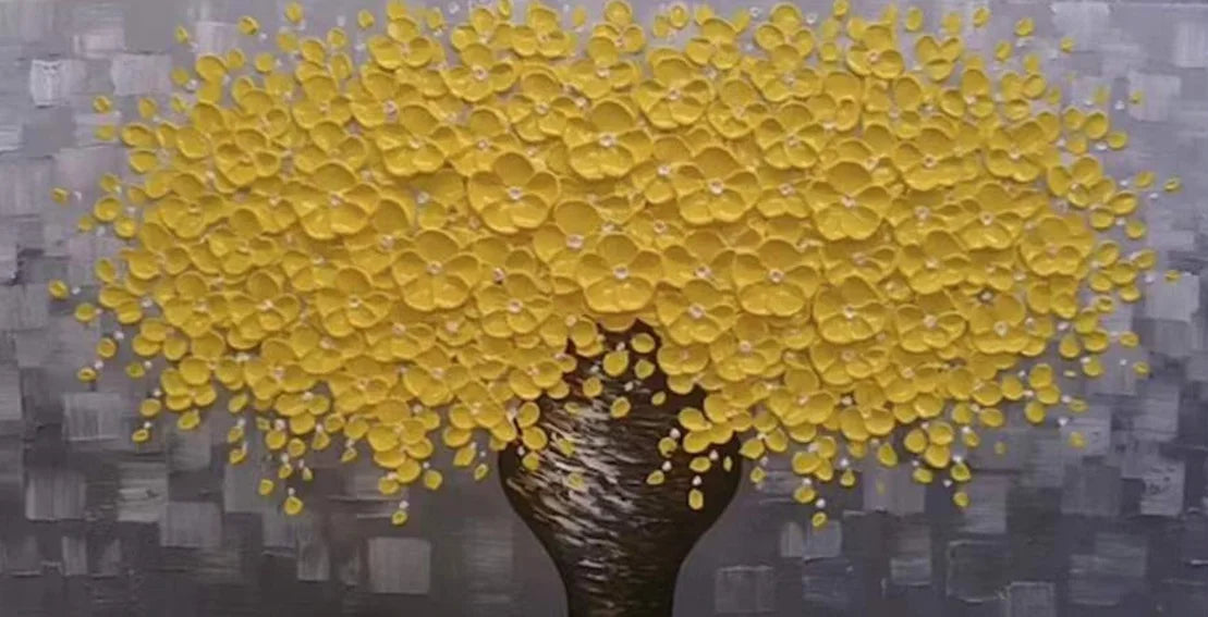 Golden Tree of Life Canvas Art