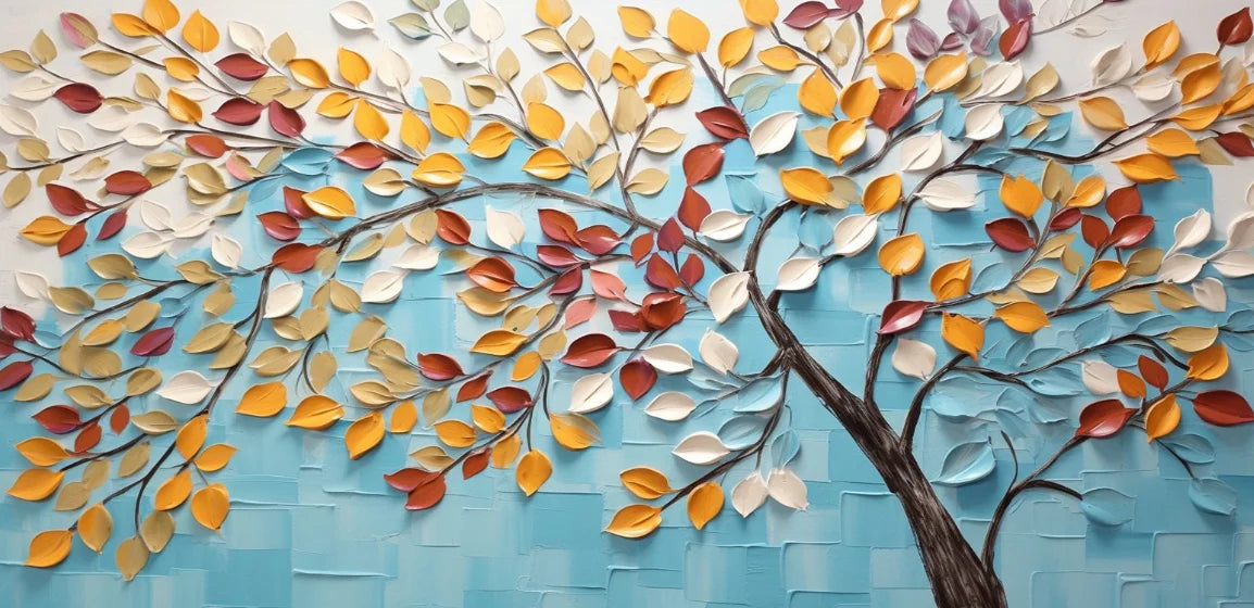 Golden Tree of Life Canvas Art