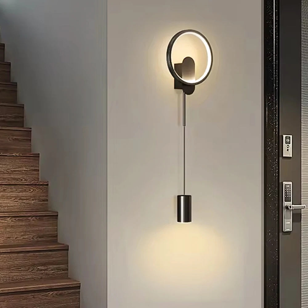 Modern Black Gold LED Wall Lamp