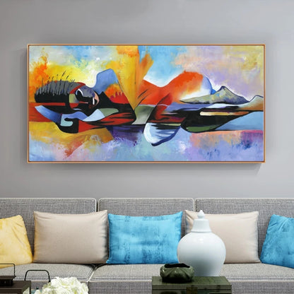 Lord Buddha Abstract Canvas Art