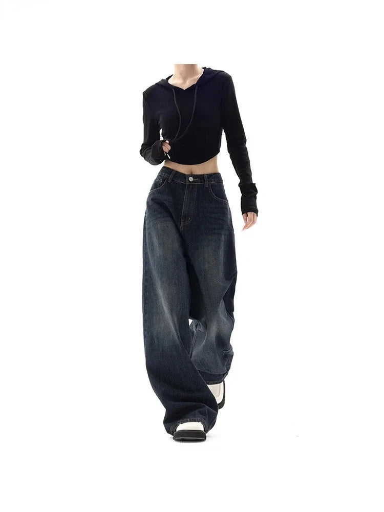 Y2K Vintage High Waist Wide Leg Jeans