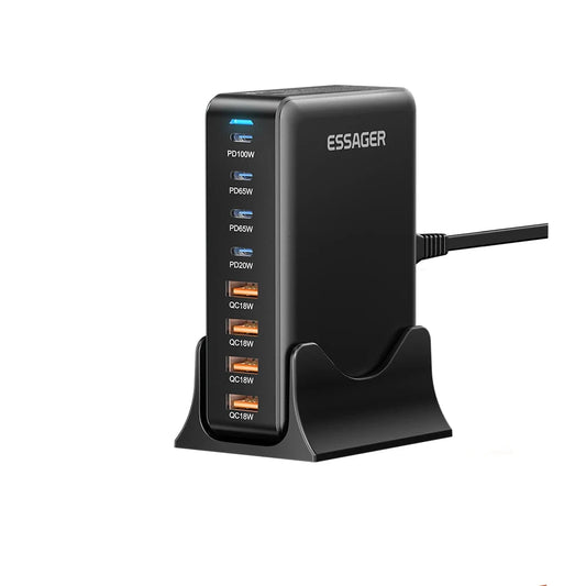 320W GaN Charger – 8-Port USB C Desktop Station