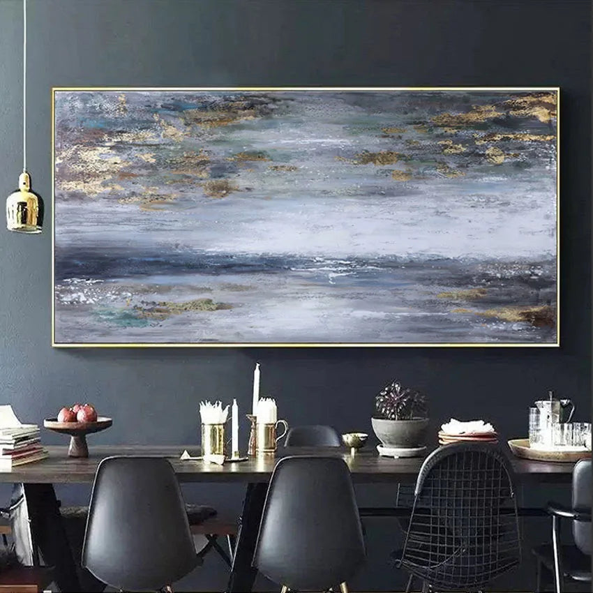 Handmade Abstract Canvas Oil Painting for Living Room