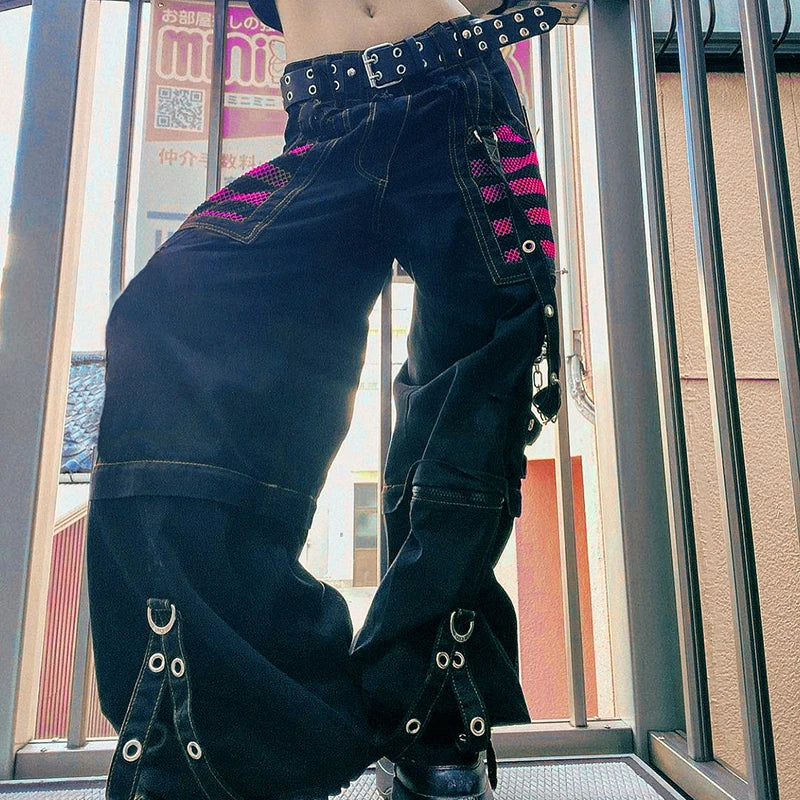 Gothic Punk Cargo Pants Women