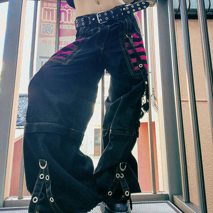 Gothic Punk Cargo Pants Women