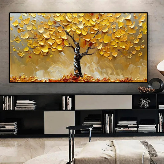 Golden Tree of Life Canvas Art