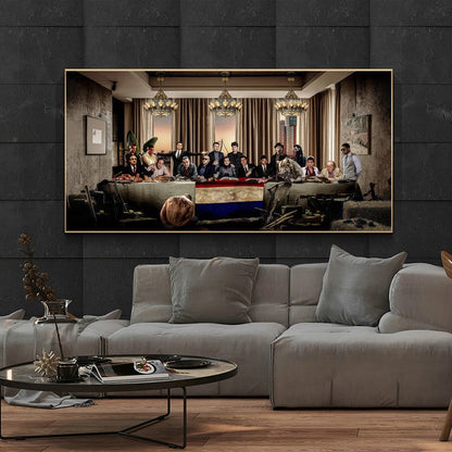 The Gangsters' Last Supper Canvas Art