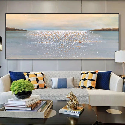 Handmade Abstract Canvas Oil Painting for Living Room
