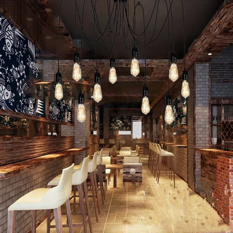 Spider LED Chandelier Retro Lighting