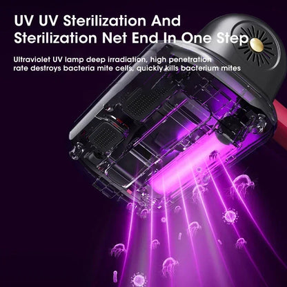 Household Mattress Vacuum Cleaner 10000Pa Wireless Vacuum Mite Remover Device Portable Handheld Mite Remover with 2 filter