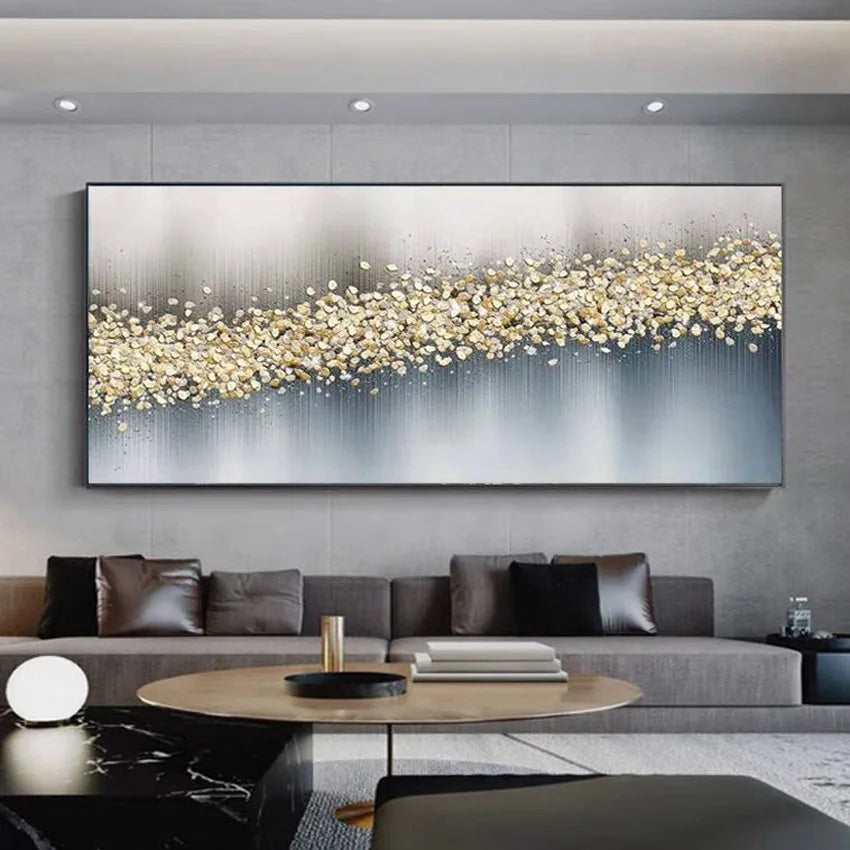 Handmade Abstract Canvas Oil Painting for Living Room