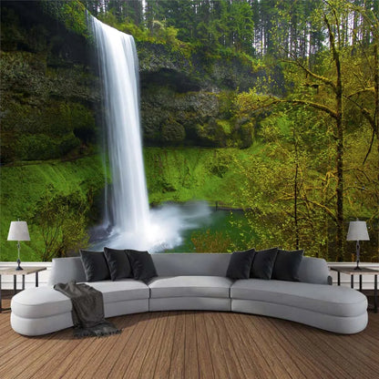 Jungle Waterfall Forest Tapestry Wall Hanging