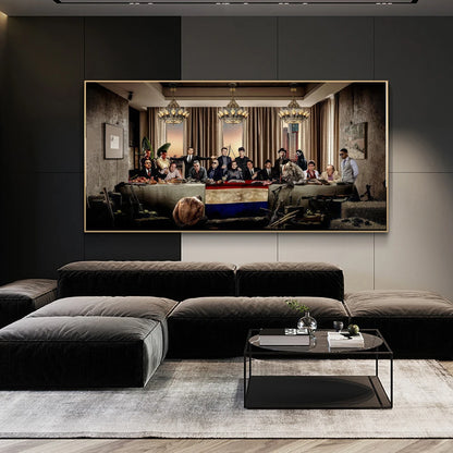 The Gangsters' Last Supper Canvas Art