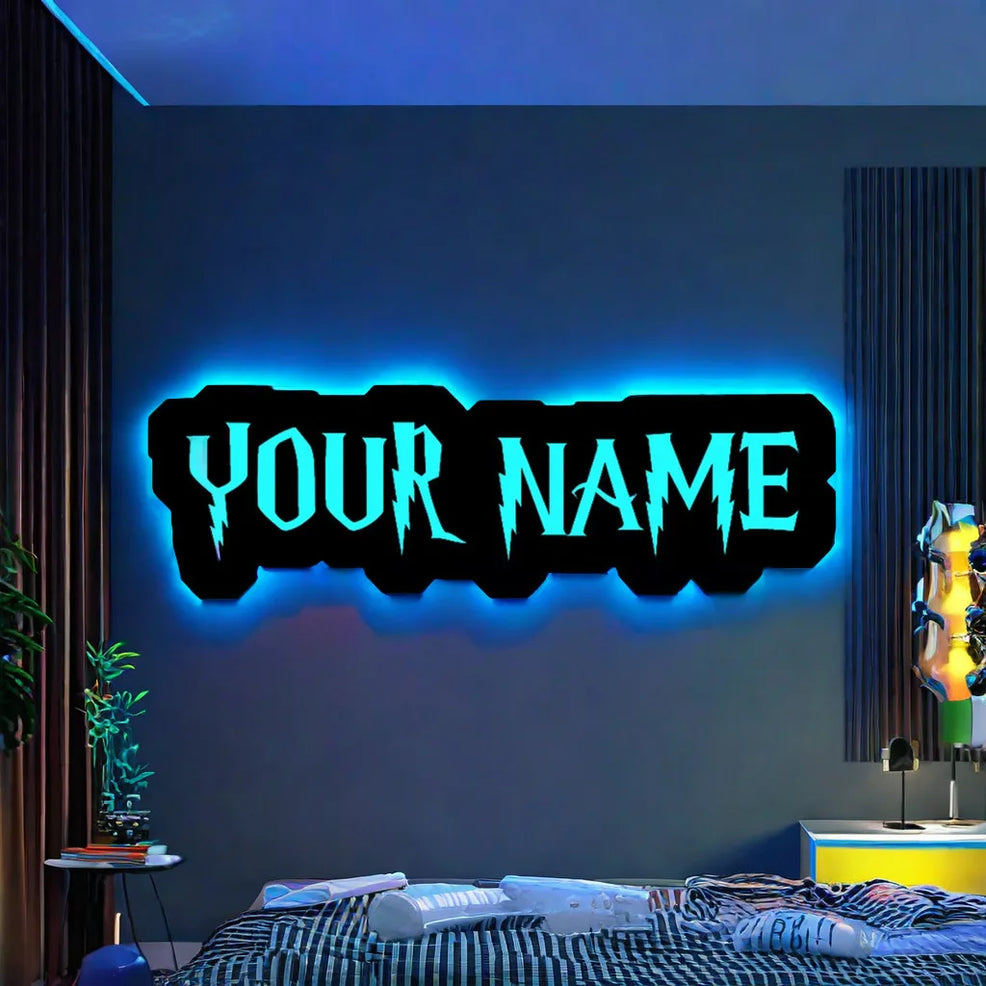 Custom LED Wall Lamp with Name/Text