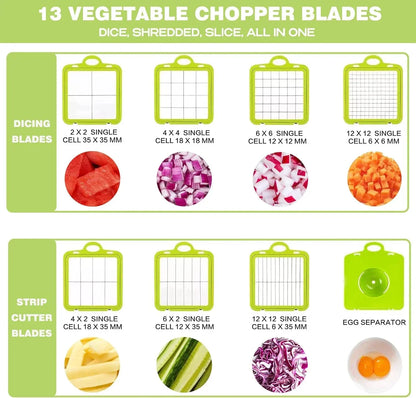 22-in-1 Multifunctional Veggie Chopper