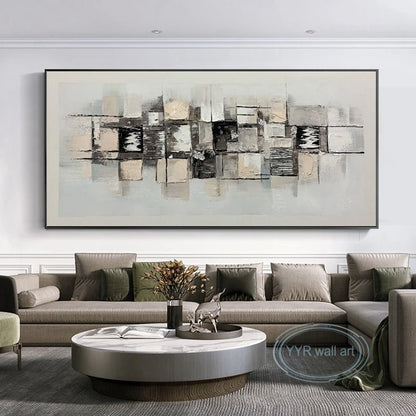 Handmade Abstract Canvas Oil Painting for Living Room