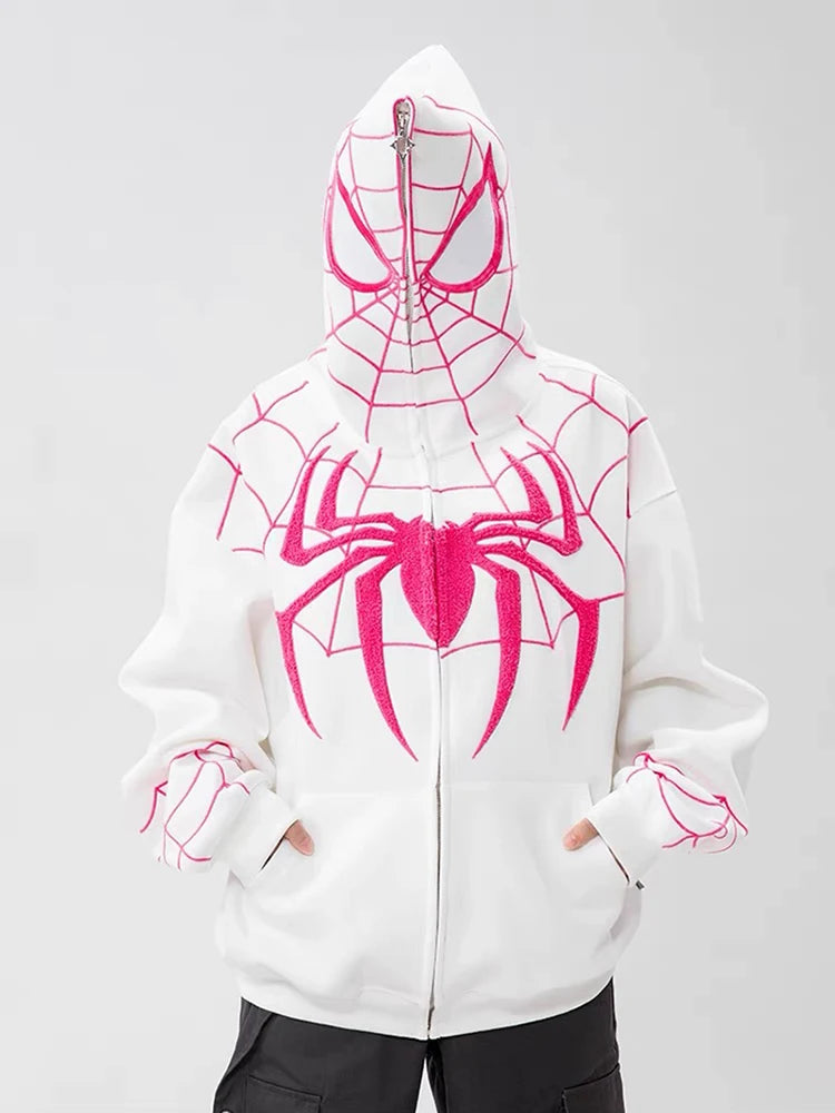 Gothic Embroidery Y2K Hoodie Women