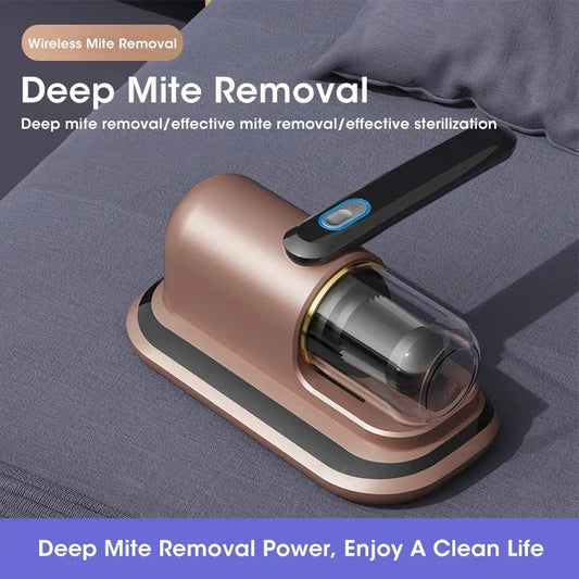Household Mattress Vacuum Cleaner 10000Pa Wireless Vacuum Mite Remover Device Portable Handheld Mite Remover with 2 filter