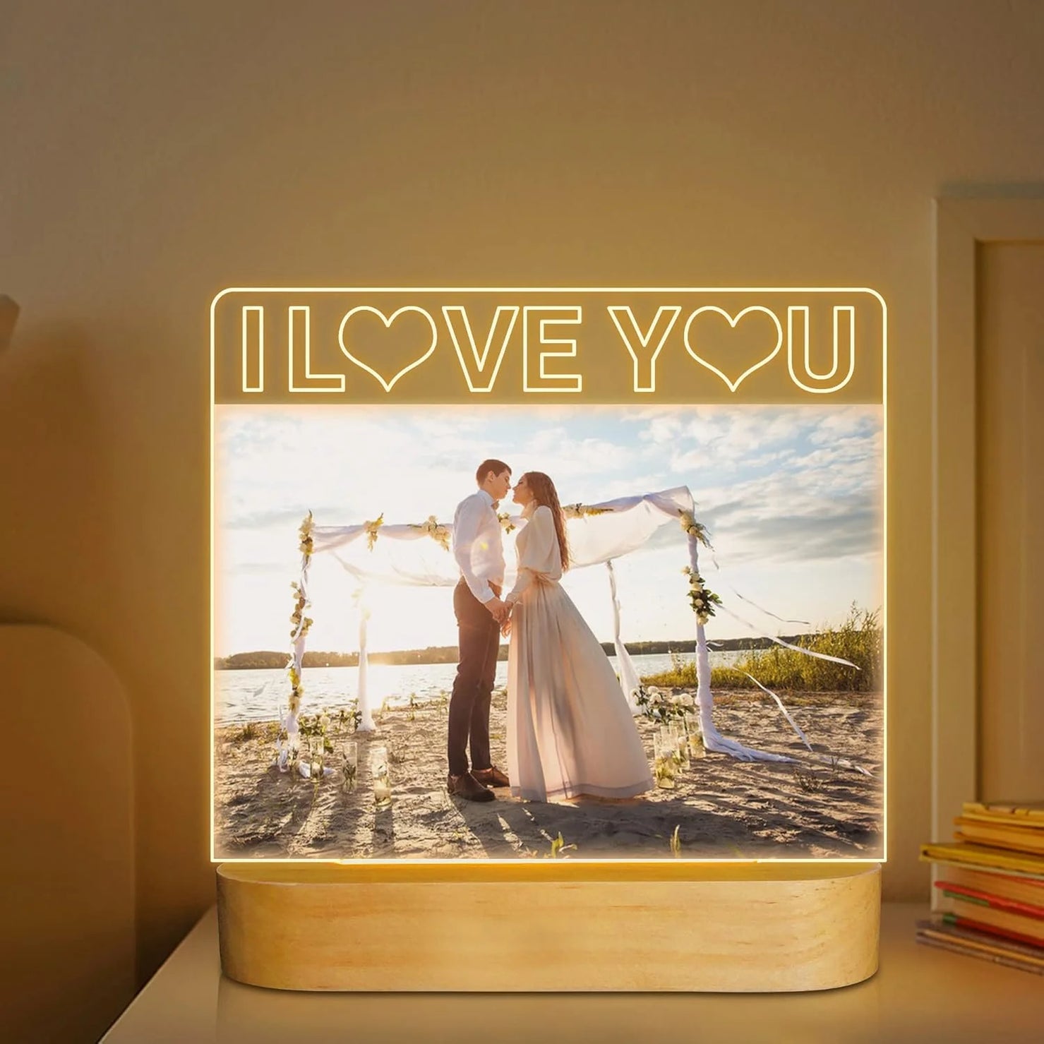 Custom 3D LED Night Light Photo Frame