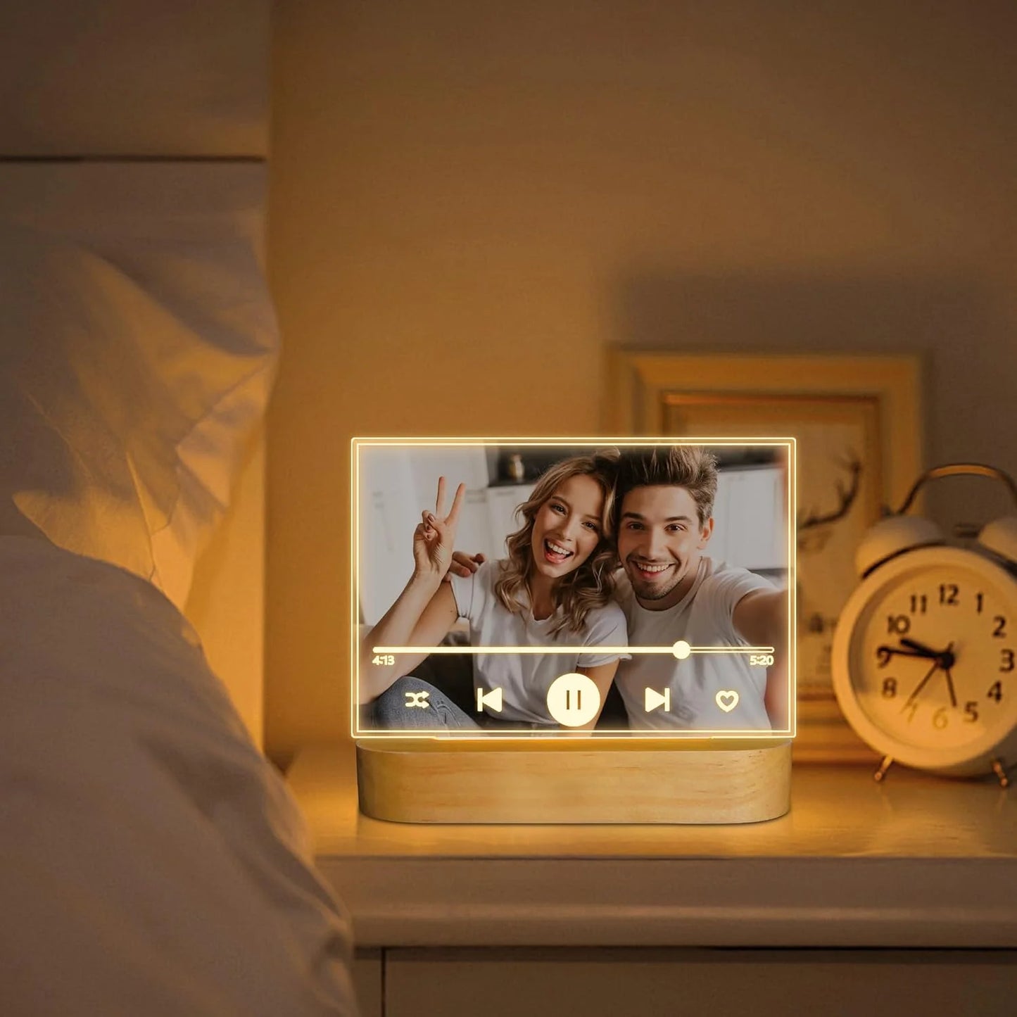 Custom 3D LED Night Light Photo Frame