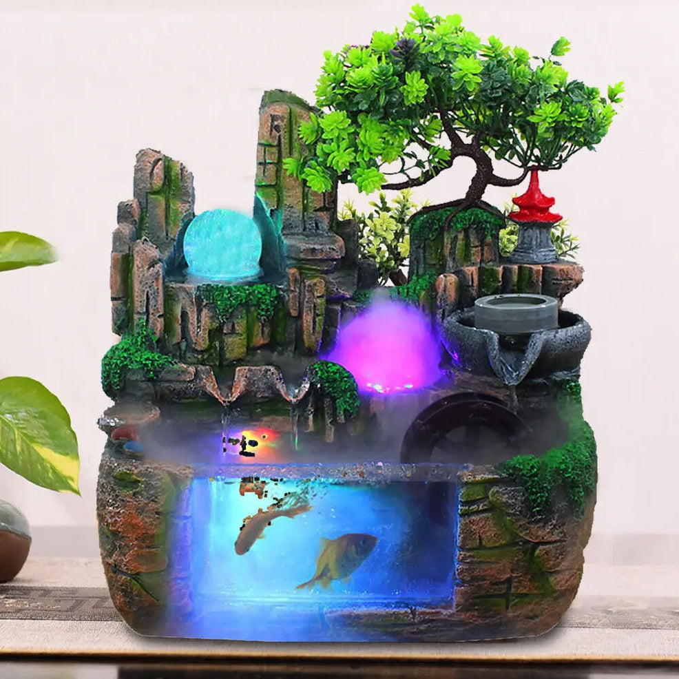 Desktop Resin Waterfall Fountain