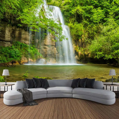 Jungle Waterfall Forest Tapestry Wall Hanging