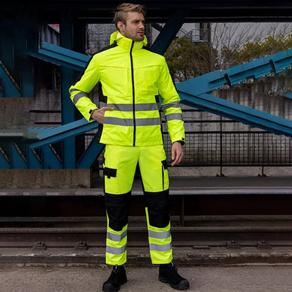High Visibility Workwear Jacket Set