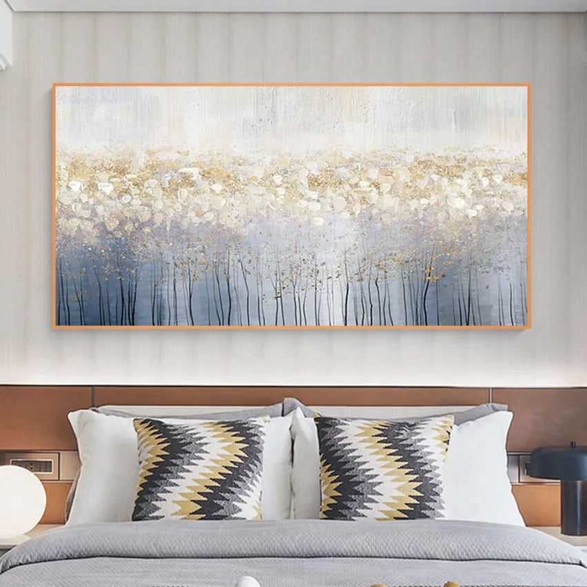 Handmade Abstract Canvas Oil Painting for Living Room
