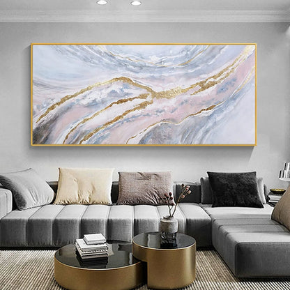 Handmade Abstract Canvas Oil Painting for Living Room