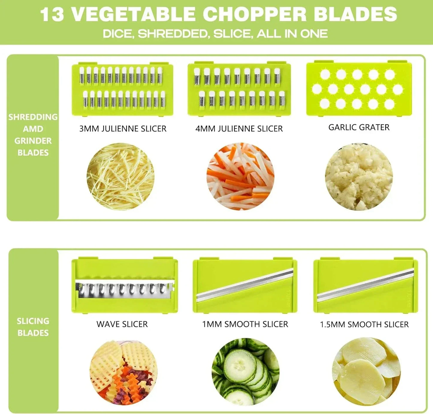 22-in-1 Multifunctional Veggie Chopper